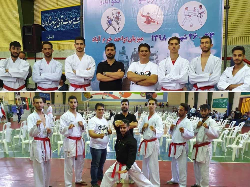 سکوی قهرمانی جایگاه تیم کاراته دانشگاه آزاد تهران شد