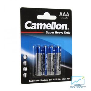 باتری کملیون نیم قلمی مدل Camelion AAA Super Heavy Duty