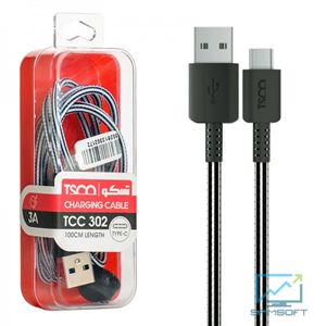 کابل تایپ سی تسکو طول یک متر مدل TSCO TCC 302